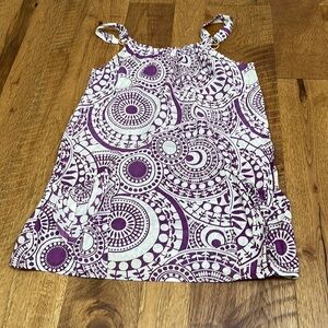 Tibi New York Woman’s Purple Printed Mini Dress Size S
